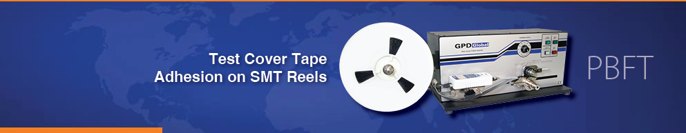 Peel Force Tester cover tape adhesion on SMT reels