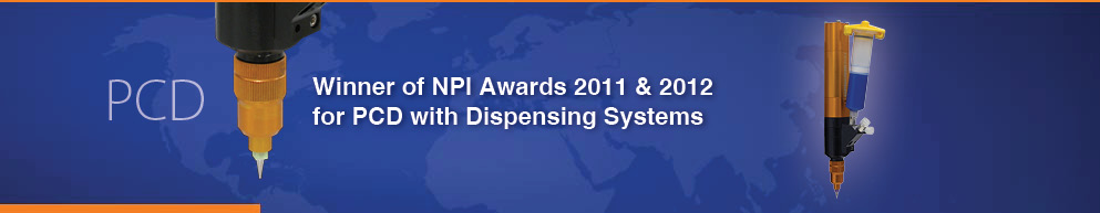 PCD automated liquid dispense systems Pump - winner of two NPI Awards