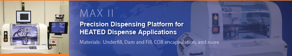 full-featured precision dispenser benchtop dispense robot and conformal coating with tilt and rotate capability