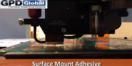 dispensing surface mount adhesive using Jetting NCM5000 Pump